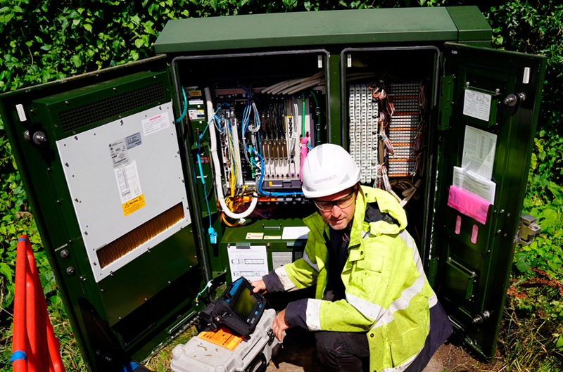 Fiber installation in Surrey, UK. Image credit: Openreach.