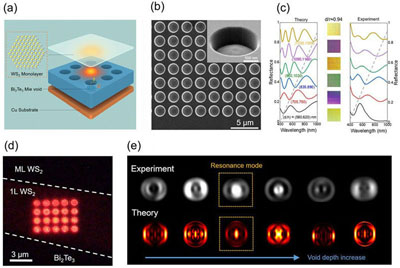 Light&ndash;matter interaction in van der Waals Mie-void heterostructures. Credit: Z. Lu et al., doi 10.1117/1.AP.8.2.026002