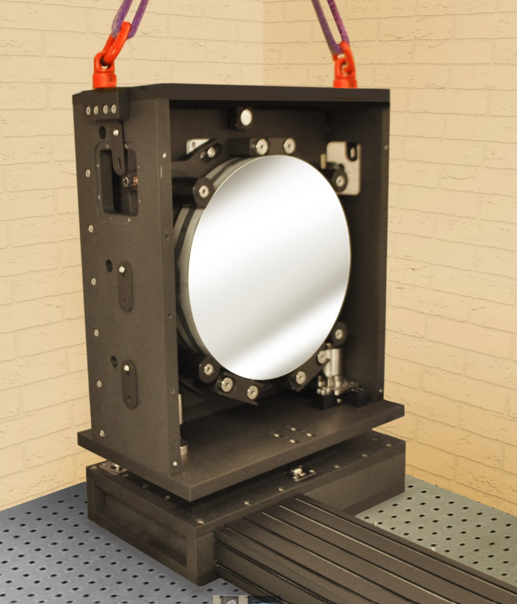 FSO communication system provides secure data communication over large distances.