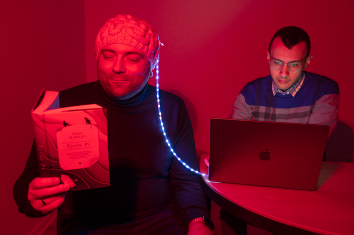 The project used laser light along with an ultrafast camera to measure blood flow in the brain. The technique could contribute to the development of a non-invasive brain-computer interface. Credit: ICTER/Karol Karnowski.