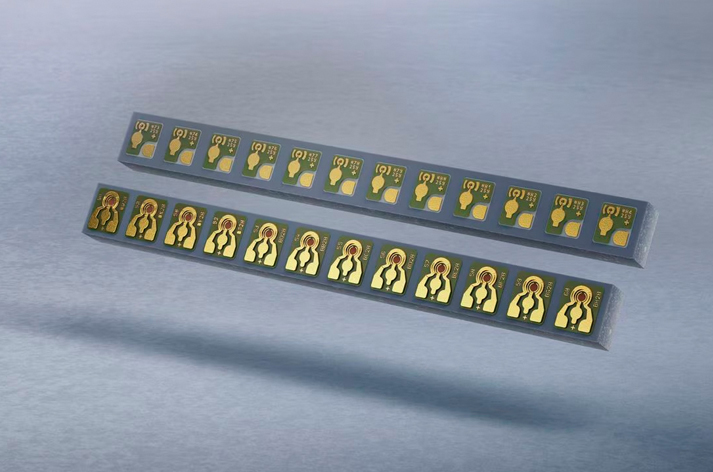 100Gbps VCSEL for a 800Gbps transceiver. Photo: Trumpf Photonic Components.