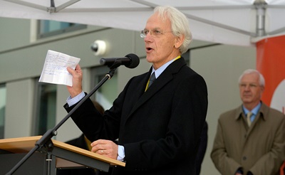 G&eacute;rard Mourou, pictured here at the 'grand opening