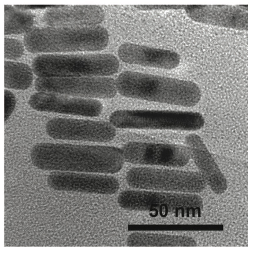 The new wound sealant is based around gold nanorods in an aqueous dispersion. Credit: NIBIB.