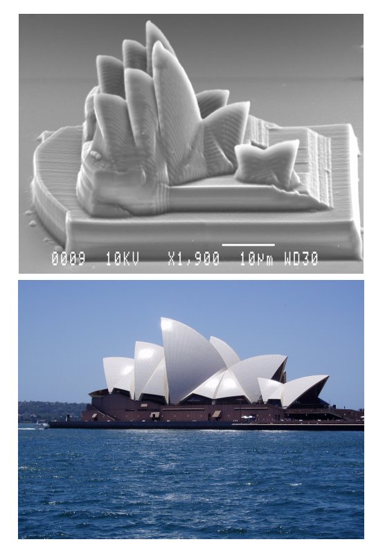 Spot the difference Stereolithograpic microfabrication in action