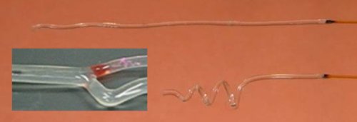 Laser-activated shape memory polymer