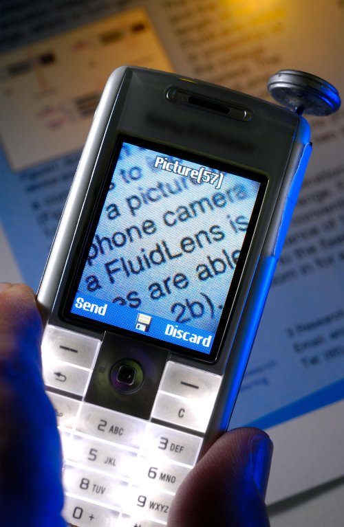 Liquid lens phone