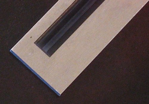 Image of blackened aluminium