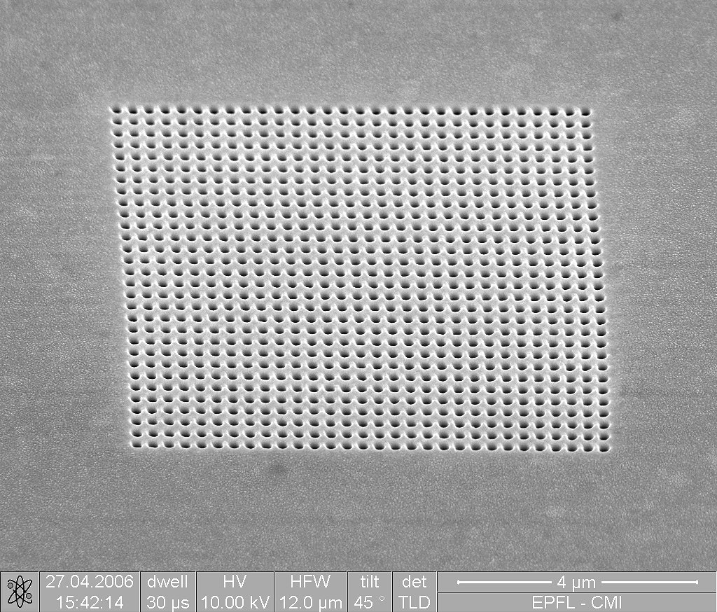 Holey silver plate Holey silver plate