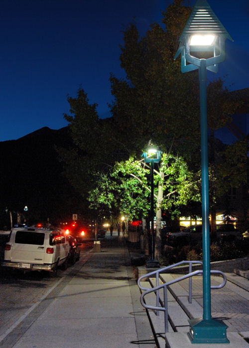 LED street lighting LEDs are lighting the streets of Banff in Canada as part of a pilot project with Osram.