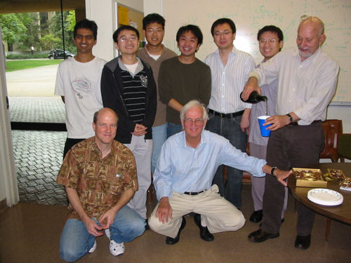 The team from the Optical and Quantum Electronics Laboratory Group plan