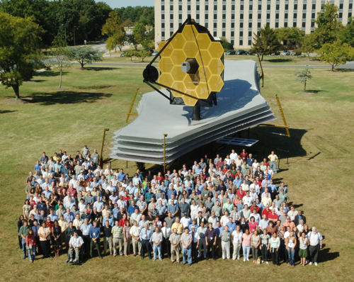 James Webb Space Telescope uses cryogenic mirrors and a wavefront sensing and control system to peer back into space to just after the Big Bang