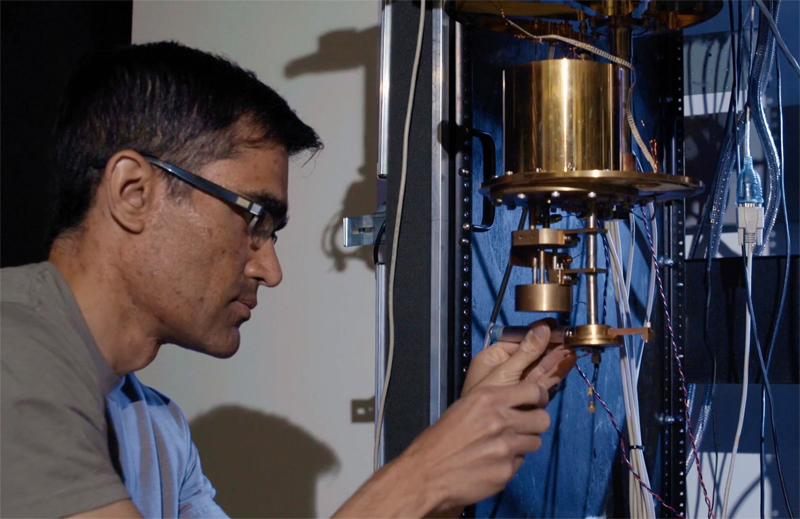 Varun Verma in the NIST development lab.