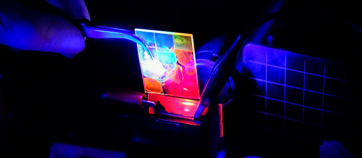 Colloidal Quantum Dots produce laser light assisted by an electric field.