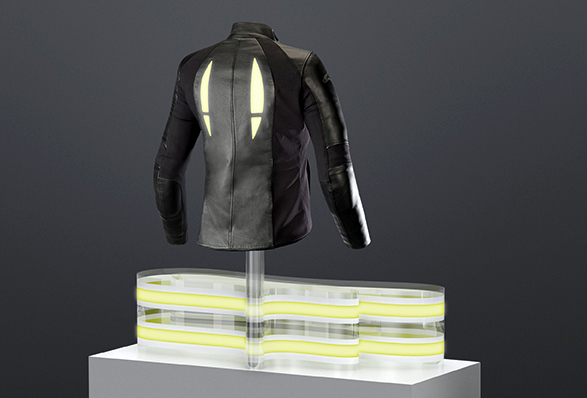 Be safe, be seen: hybrid OLED creates innovative functional luminous surfaces.