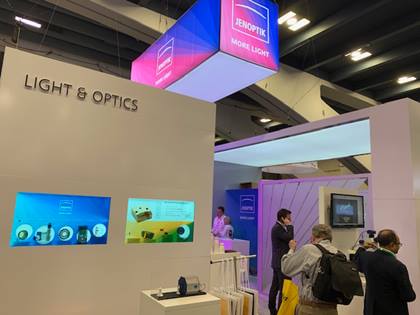 Jenoptik's booth at LASER China.