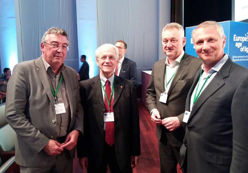 Jen Luc Beylat (P21), Gérard Mourou, Bernd Schulte and Giorgio Anania.