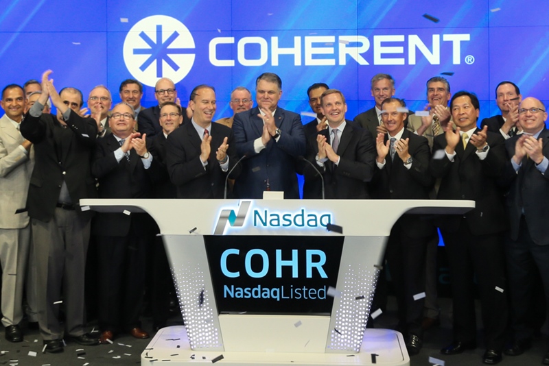 Coherent CEO John Ambroseo rings Nasdaq opening bell Coherent CEO John Ambroseo rings Nasdaq opening bell