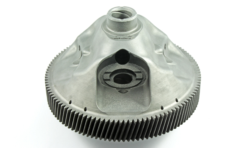 AM-manufactured differential housing, developed by GKN Powder Metallurgy and Porsche.