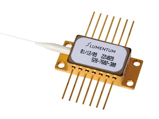 Lumentum's S34 series 14xx nm, 300 to 450 mW diode laser. Lumentum's S34 series 14xx nm, 300 to 450 mW diode laser.