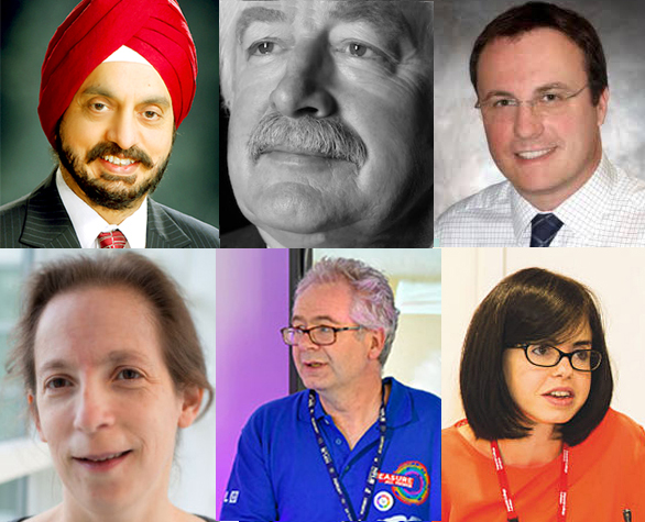 Winners: (L-R) Singh Dua, Southwood, Dorman, Margolis, Hanson, Feinmann Wade. all: (clockwise from top left) Singh Dua, Southwood, Dorman, Margolis, Hanson, Feinmann Wade.