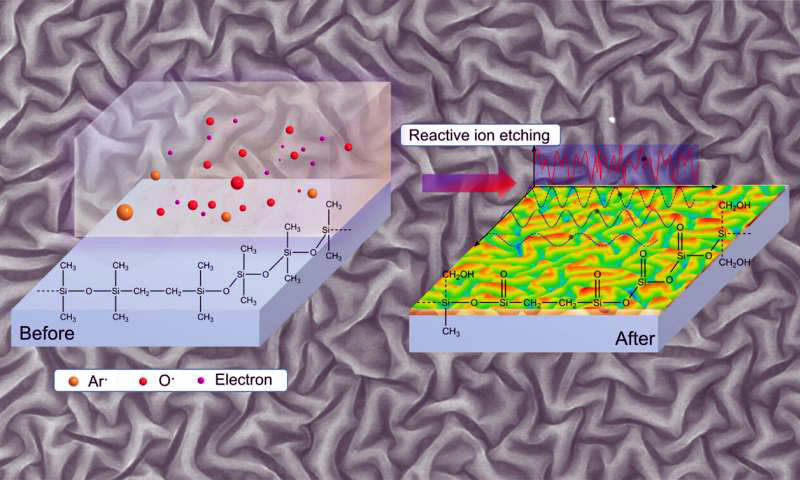 Reactive ion etching enables generation of quasi-periodic nanostructures.