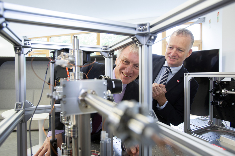 Ivan McKee, Innovation Minister, Scotland, with M Squared CEO Graeme Malcolm. 