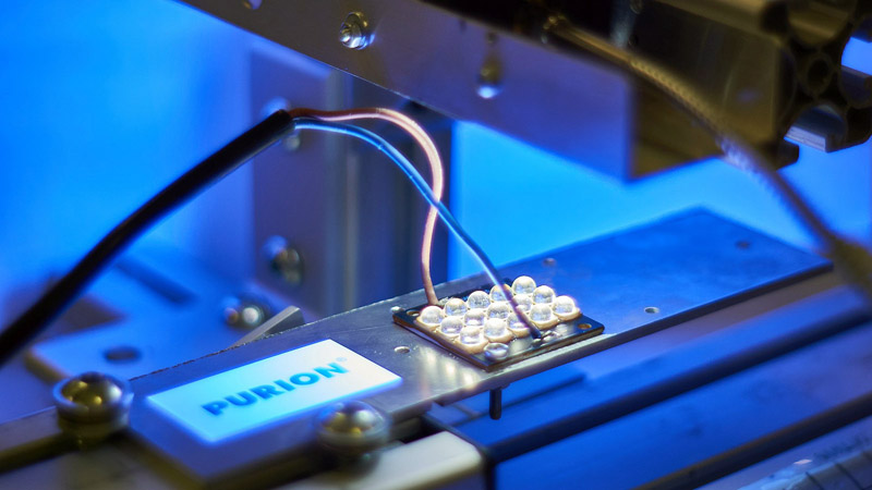 Beer purity assurance: Test set-up for UV-C LEDs.