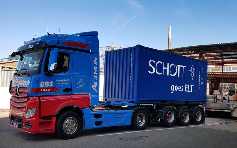 The first shipment of ELT primary mirror blanks arrives at Safran Reosc.