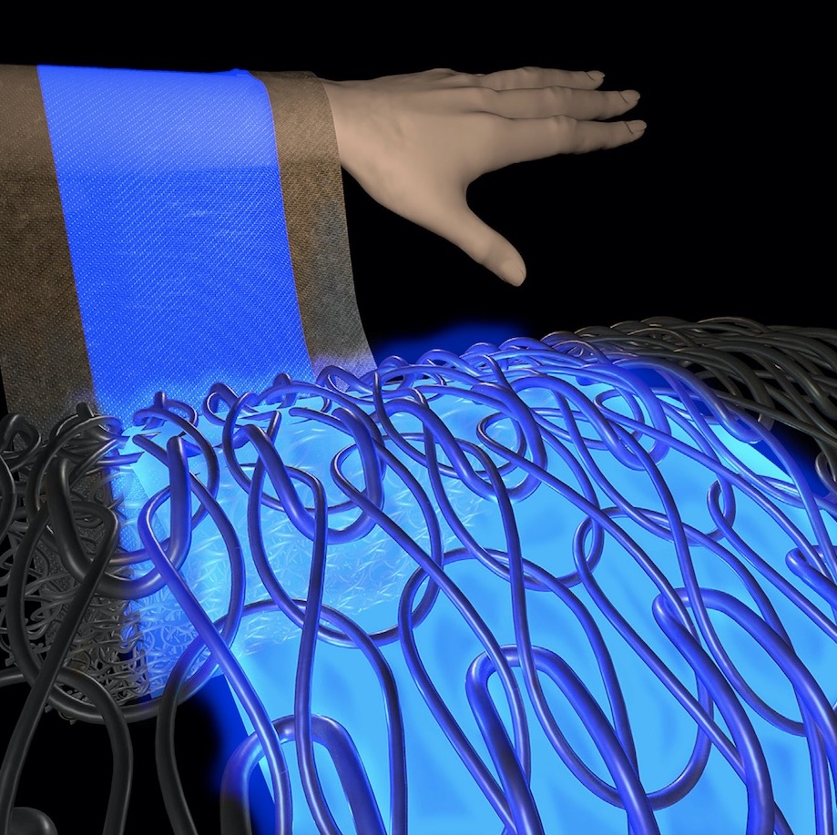 Illuminating fabrics