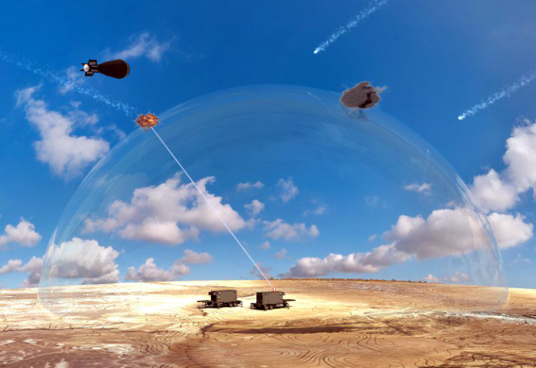 Image of the ground-based air defence laser Israel plans to develop.