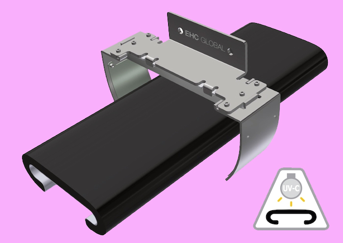 EHC Safety+ Handrail Sterilizer with Violeds technology.