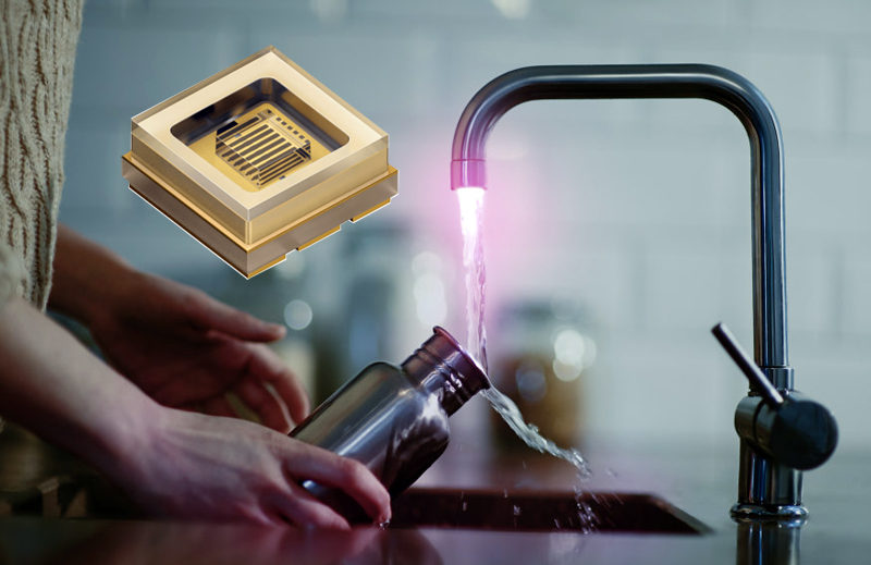 UV-C LEDs can cut microbial contamination in drinking water.