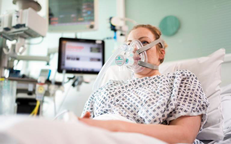 CPAP helps Covid-19 patients with serious lung infections breathe more easily.
