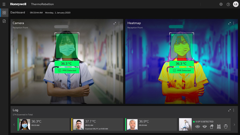 Safety first: Honeywell's ThermoRebellion system uses thermal cameras and AI.