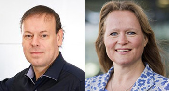 Mask search: Professors Bert Blocken and Kitty Nijmeijer.