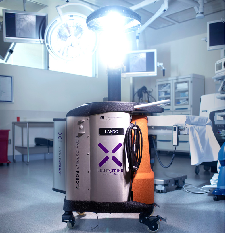 Xenex’s Germ-Zapping Robots™ generate UVC light.