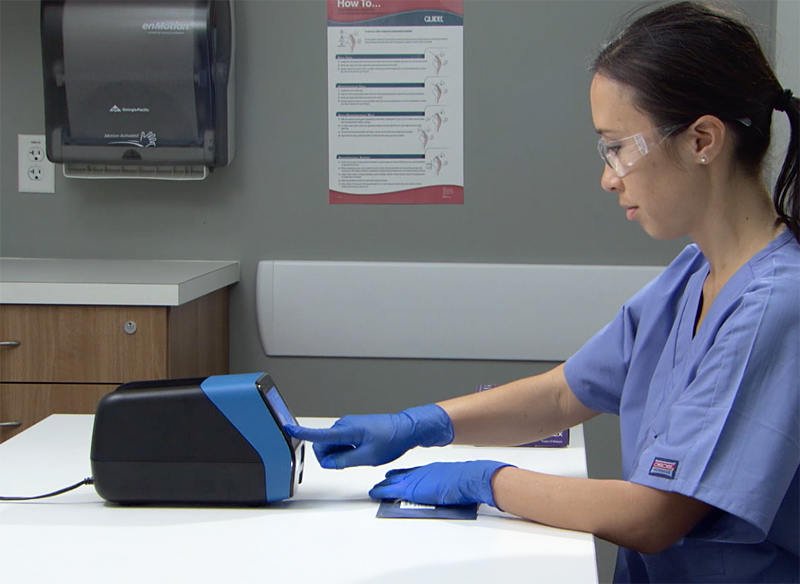 Quidel's system could test for viruses such as Covid-19. Quidel's system could test for viruses such as Covid-19.