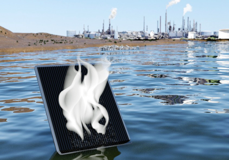 The technique can purify contaminated water near chemical plants, for example.