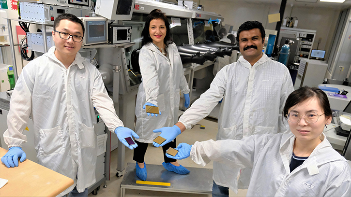 Team effort: perovskites can create flexible and semi-transparent solar cells.