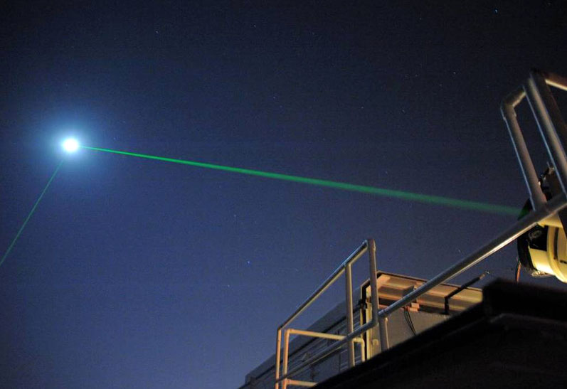 Laser-ranging facility at Goddard Geophysical & Astronomical Observatory. 