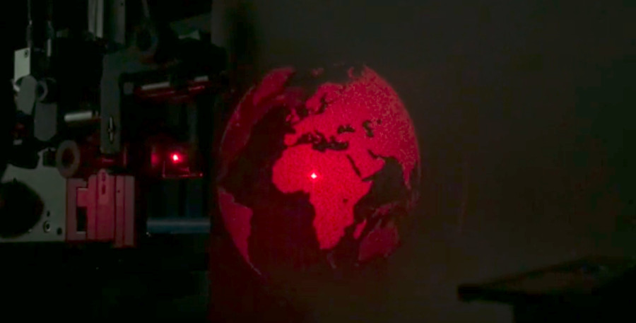 World in motion: holographic movie