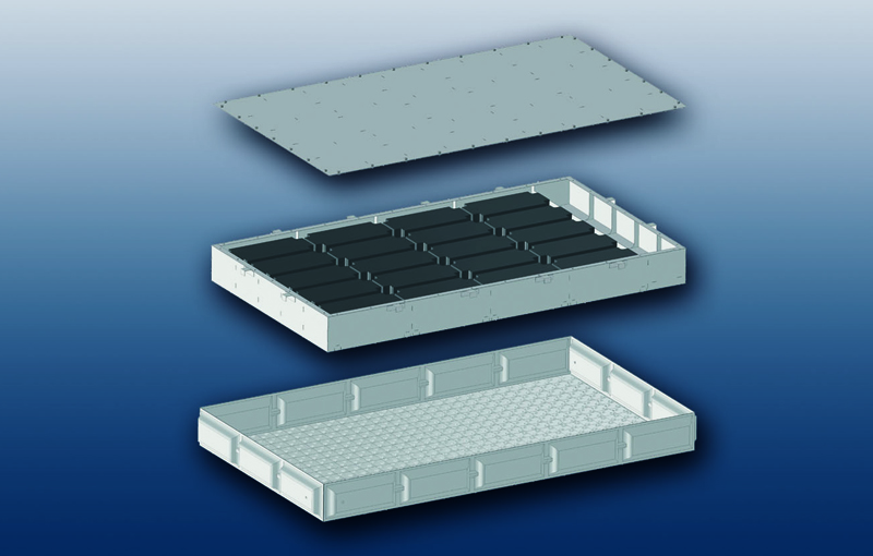 Test pieces: ILT uses lightweight steel alloy e-vehicle battery boxes.