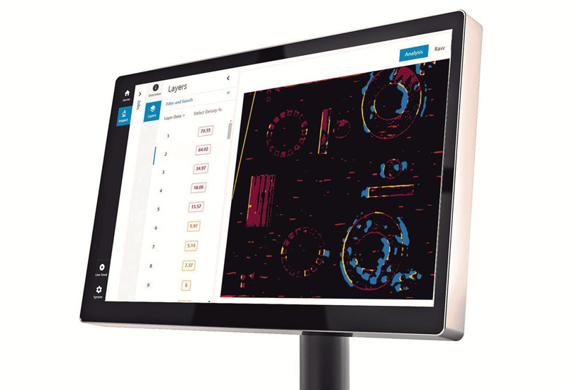 In-process monitoring identifies and classifies defects in the powder bed.