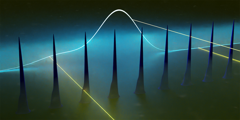 Femtosecond pulse formation in a mid-infrared quantum cascade laser.