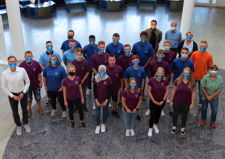 New trainees from Jenoptik's Thuringian sites at welcome event in Jena. New trainees from Jenoptik's Thuringian sites at welcome event in Jena.