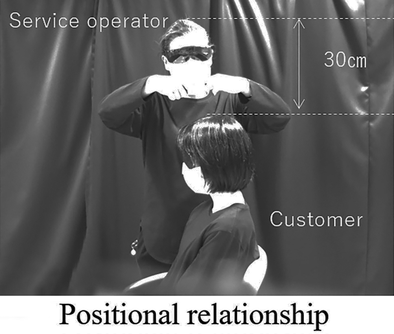 Risky business: Japanese group used laser and smoke to study expelled breath.