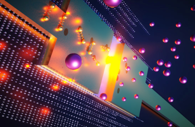 Josephson junction that can detect a single photon (artist’s rendering).