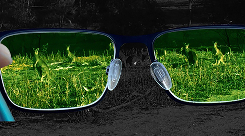 Prototype technology is compact, light, and may enable infrared imaging on standard glasses.