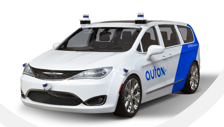 AutoX RoboTaxis are equipped with camera sensors and LiDAR detectors.