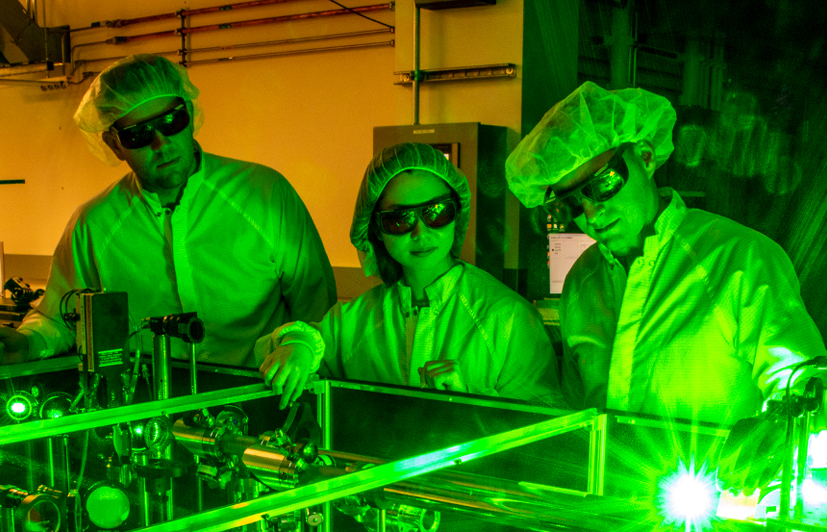 Laser stabilization experiment with one of the BELLA Center’s 100TW lasers.